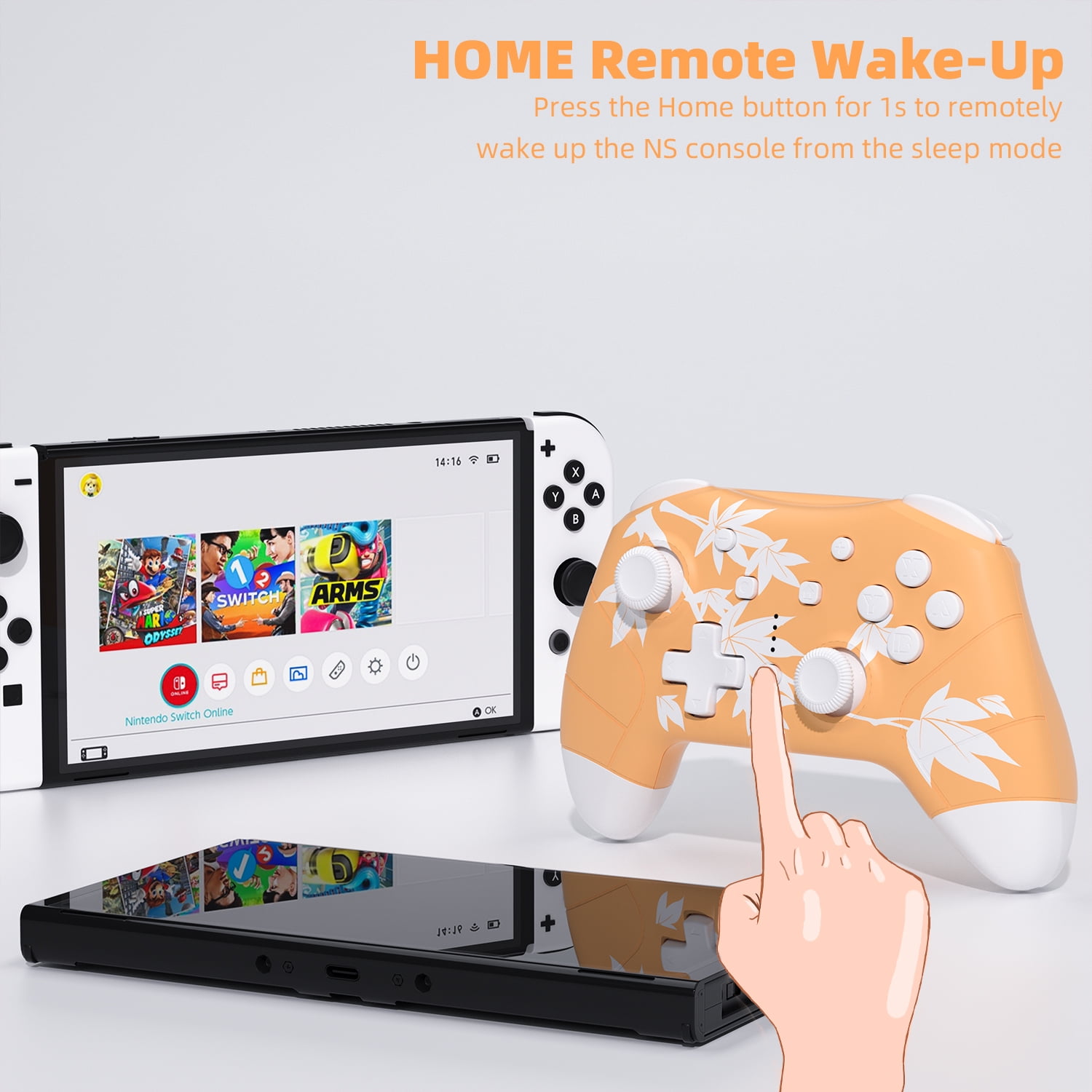 Super Mario Odyssey Game Disc and Upgraded Wireless Switch Pro