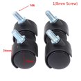 thumbnail image 2 of 4Pcs 30mm Chair Wheel Furniture Caster Swivel Castor Brake Wheel Replace Hardware Trolley Silent Brake Protection ,Superior Material, 2 of 6