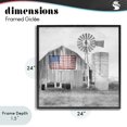 thumbnail image 4 of Stupell Industries Traditional Grandfather's Barn with Flag Black Framed Giclee Art, 24 x 24, by Kim Allen, 4 of 8