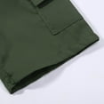 thumbnail image 6 of Boy Cargo Shorts Size 14-16 11-12 Years Loose Short Boy Boy Cargo Shorts Size 14-16 Boys Y2k Shorts Boys Summer Shorts Elastic Waist #Army Green, 6 of 7