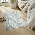 thumbnail image 4 of Lahome Decor 2'x3' Washable Rug for Bedroom, Vintage Area Rug for Dorm Room, Indoor Soft Distressed Floral Throw Rugs Non-Slip Backing for Entryway Farmhouse Kitchen Kids Playroom,Light Grey, 4 of 9