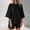Black, variant on GILIGEGE 2 Piece Sets for Women Womens Sets Two Piece Set Summer Outfits 2 Piece Pajama 3/4 Sleeve Oversized Tshirts Elastic Waist Short Summer Lounge Sets Black L