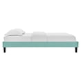 thumbnail image 3 of Modway Reign Full Performance Velvet Platform Bed Frame in Mint Green, 3 of 6