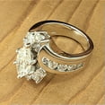 thumbnail image 4 of Marquise Cut Cubic Zircon 925 Silver Ring Charm Engagement Jewelry Sz 6-10, 4 of 7