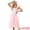 Pink, variant on DARING DIVA Square Neck Boho Sleeveless Ruffle Tiered Smocked Sundress L Pink