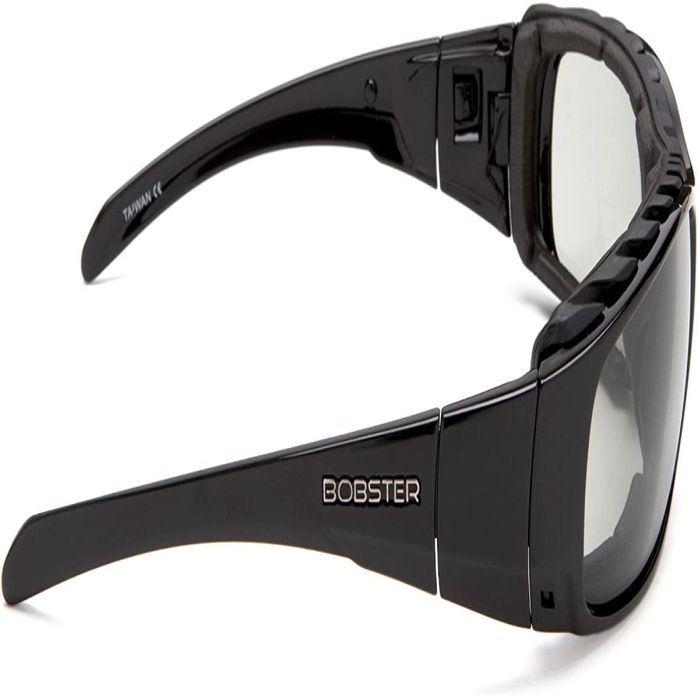 Bobster Gunner Convertible Sunglasses Black Frame PhotoC and Clear Lens BGUN001 