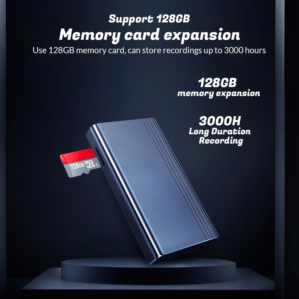 Voice Recorder with 2500mAh Battery for 400 Hours Continuous Recording,DFITO Magnetic Mini Voice Activated Recorder Perfect for Meetings, Cars,Lectures