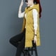 thumbnail image 3 of Mujeres moda con capucha cremalleras delgadas sin mangas cremallera sólido cálido abrigo Tops chaleco Fridja  qr782, 3 of 4
