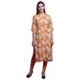 thumbnail image 1 of Bimba Kurta Longue Droite pour Femmes Coupe Régulière Tunique Kurti Décontractée Moyen, 1 of 6