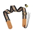 thumbnail image 2 of MERIGLARE Embroidered Ukulele Strap Adjustable Length for 4 String Instruments Soprano Black, 2 of 9
