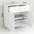 thumbnail image 5 of Erma Two Doors Accent Cabinet - White, 5 of 9