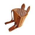 thumbnail image 3 of Cesta de mochila de ratán de imitación para granja, camping, pesca, cesta de frutas, regalo para niños conejo, 3 of 9