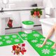 thumbnail image 5 of Alfombras de baño, alfombras para sala de estar, alfombra de área, tapete de baño, juego de 4 alfombras navideñas para baño, alfombras navideñas con copos de nieve, lavables, antideslizantes, absorben, 5 of 6