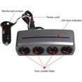 thumbnail image 3 of Car Cigarette Lighter Socket Splitter,Car Power Socket 1 to 4 Car Charging with LED Light,Car Charger Splitter with Cigarette Lighter Socket Plug,12V Car Adapter for 12V/24V Vehicles, 3 of 6