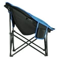 thumbnail image 2 of KingCamp Foldable Indoor/Outdoor Saucer Lounge Camping Chair, Black/Blue, 2 of 6