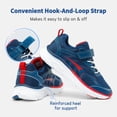 thumbnail image 2 of BURUDANI Boys Girls Sneakers – Kids’ EZ-ON EZ-Play Tennis Running Shoes, Lightweight Breathable Athletic Gym Sport Footwear, 2 of 5