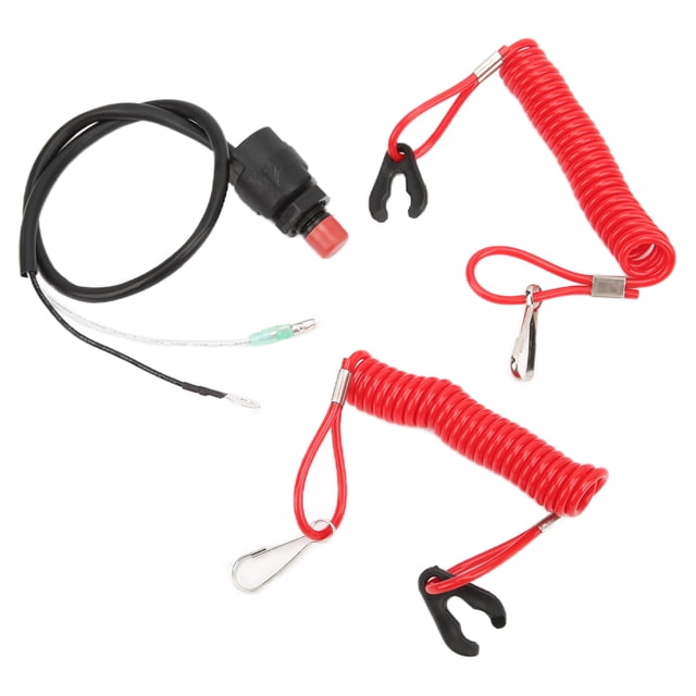 Emergency Cut Off Cord,Marine Outboard Emergency Kill Engine Stop Switch Lanyard Engine Kill Switch Lanyard Innovative Solution