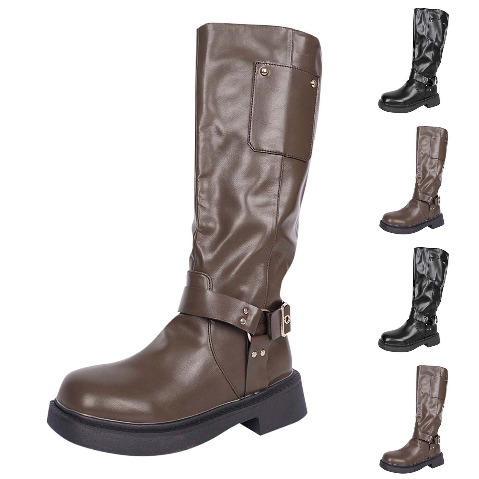 Bottes Cuir Pour Femme Hiver Femme Bottes Courtes L'automne Chauds