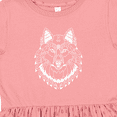 thumbnail image 4 of Inktastic Tribal Wolf Head Girls Toddler Dress, 4 of 5