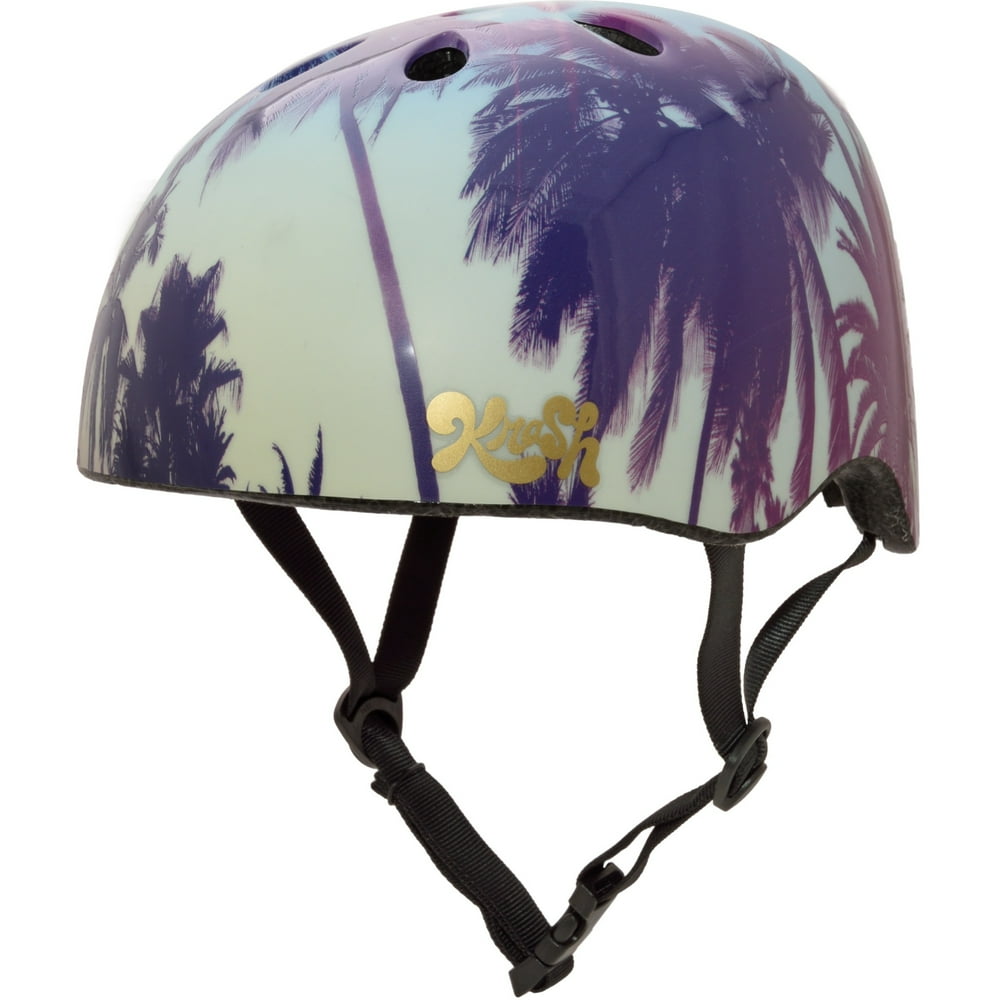 Krash! Palm Trees Bike Helmet, Youth 8+ (5458cm)