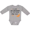 thumbnail image 3 of Inktastic I Love My Grammy to the Moon and Back Boys or Girls Long Sleeve Baby Bodysuit, 3 of 5