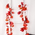 thumbnail image 4 of Coolmade 2 Pack Fall Maple Leaf Garland - 6.5ft/Piece Artificial Foliage Garland Autumn Hanging Fall Leave Vines for Indoor Outdoor Wedding Thanksgiving Dinner Party Decor, 4 of 6