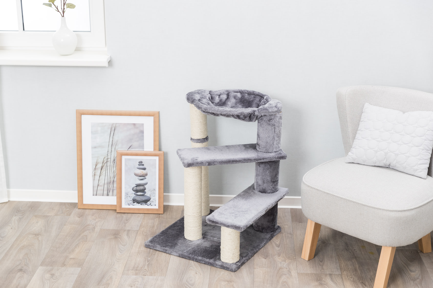 石井佳苗　natural basic クッション　CASICA TRIXIE Baza Senior Plush & Sisal Scratching Post, Hammock, 2