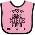 thumbnail image 3 of Inktastic Best Niece Ever from Aunt Girls Baby Bib, 3 of 4