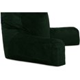 thumbnail image 6 of XXL Husband Pillow Aspen Edition - Big Reading & Bed Rest Pillow with Arms & Removable Neck Roll on Bungee Cord - Premium Memory Foam - Reversible 2 Sided Covers Micro Suede or Plush, Ramona Green, 6 of 10