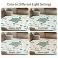 thumbnail image 7 of ODIKA 2'x3' Washable Throw Rug Non-Slip, Low Profile, Flatwoven, Easy Care Door Nautical Ocean Turtle Round Coral Reef Marine Jellyfish for Hallway, Study Room, 7 of 7