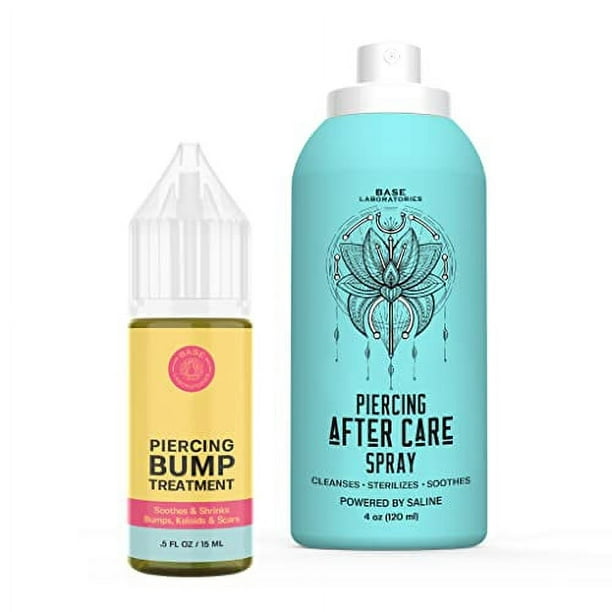Base Labs Piercing Aftercare Kit Piercing Bump Solution Oil (.5 oz