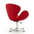 thumbnail image 4 of Manhattan Comfort Raspberry Fabric Height Adjustable Chair in Red, 4 of 4