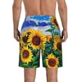 thumbnail image 3 of Naloa Landscape With Sunflowers Men's Beach Shorts, Surfing shorts, Swim trunks, Quick Dry Swim Trunks for Surfing Beach Fun - XX-Large, 3 of 9