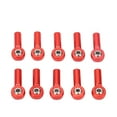 thumbnail image 1 of M3 Ball Joint, 10PCS Portable Aluminum Link Rod End Ball Joint Durable Universal Lightweight  For 1/10 1/8 RC Car Red, 1 of 8