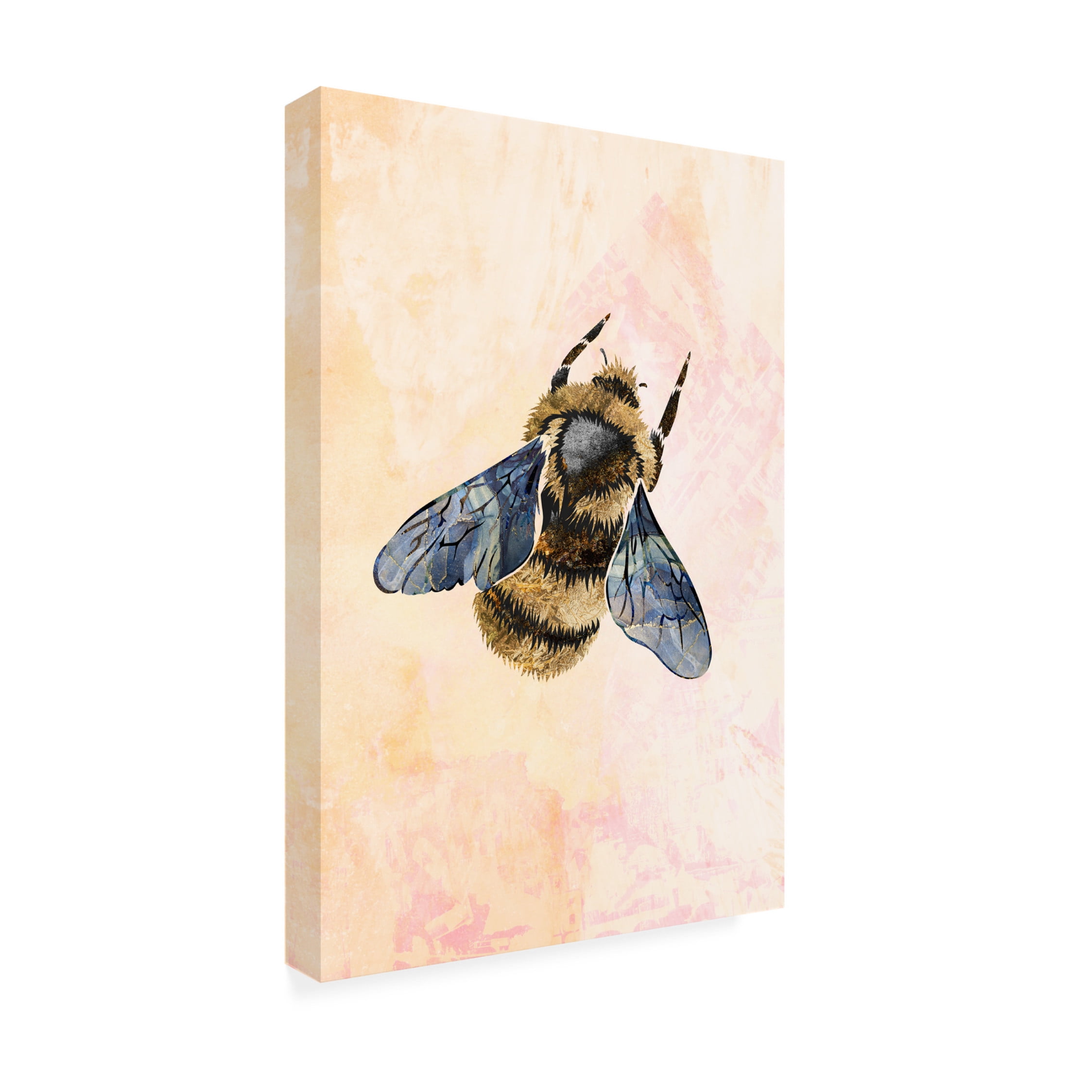 Trademark Fine Art Sarah Manovski Rustic bee Canvas Wall Art