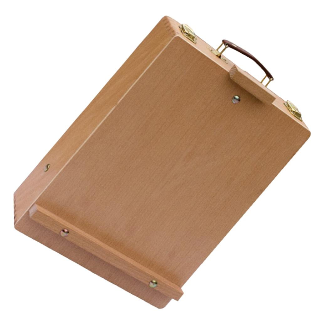 Portable Artists Wooden Easel Box Tabletop Desktop, Foldable Easel with