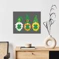 thumbnail image 6 of Kdxio Spring St Patrick’S Day Irish Gnomes Pattern Canvas Wall Art for Living Room Wall Decor for Bedroom Bathroom Modern Framed Canvas Art Prints Ready to Hang,Horizontal, 6 of 6