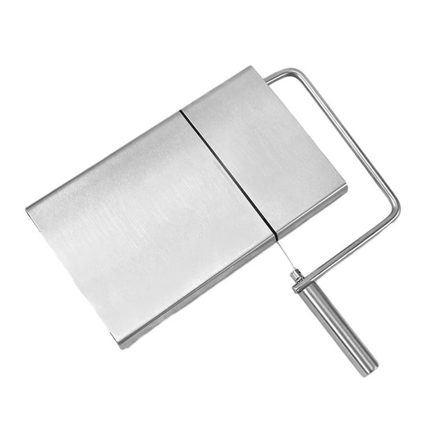 Rebanador de queso con 4 cables cortadores de queso de repuesto, herramienta de cocina, bloque fácil de limpiar, de queso, alambre para amant