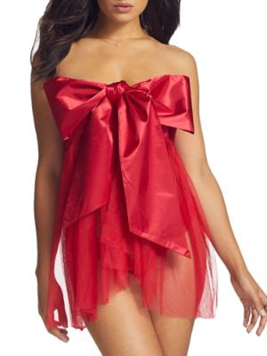 ann summers red bow outfit