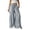 Gray-1, variant on Womens Wide Leg Palazzo Pants Elastic Waist Drawstring Dress Pants Summer Casual Beach Travel Trousers with Pockets