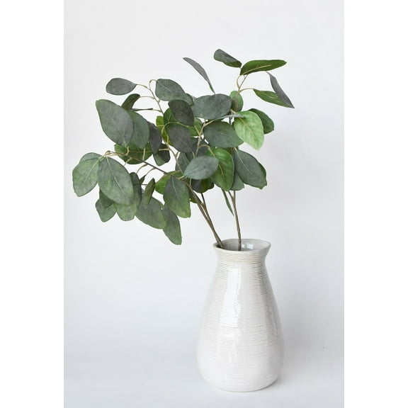 24" Faux Eucalyptus Leaf Stem