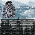 thumbnail image 7 of Tyhengta Men's Jacket Waterproof Coat Hooded Raincoat Outdoor Hiking Lightweight Windbreaker Camouflage grey L, 7 of 7