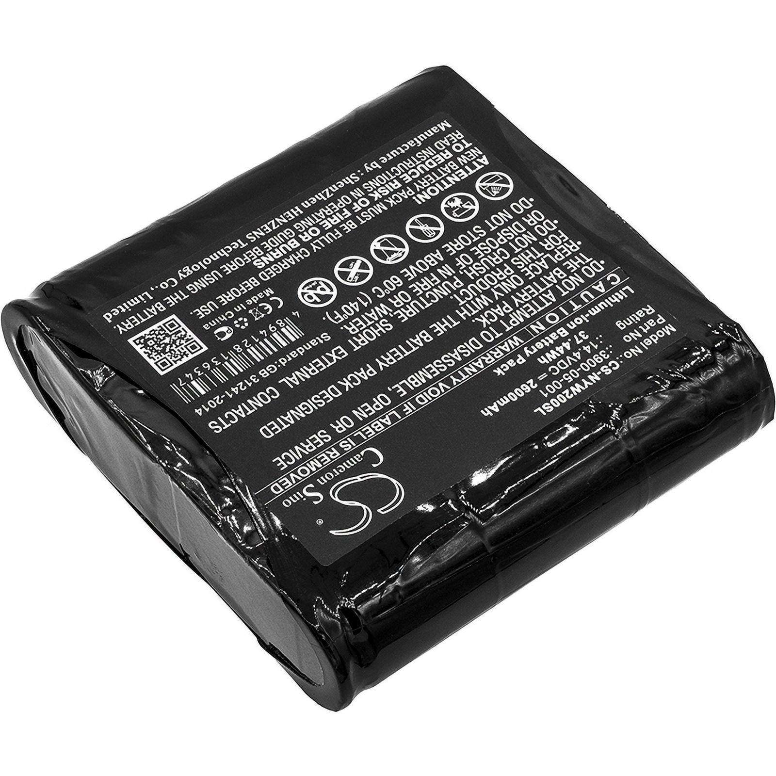 Replacement Battery for Noyes W2003M,PN:3900-05-001,2600mAh/14.4V