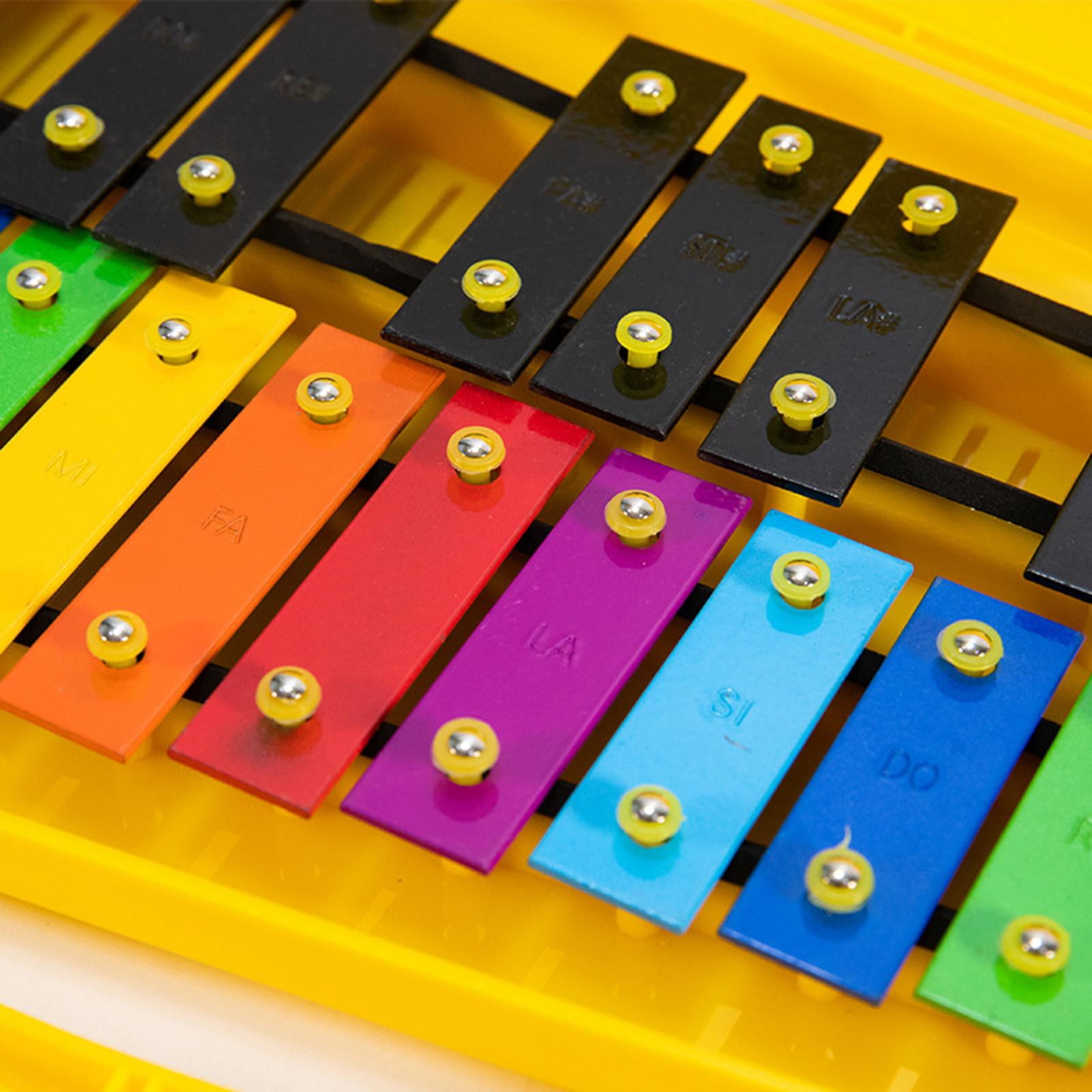 LeeQinersw Glockenspiel and Two Mallets Perfectly Gift for Children Toddlers Kids Colorful