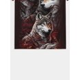 thumbnail image 6 of Men's Wolf Family 3D Printed T-shirt-Short Sleeve, round Neck, Light and Comfortable, Red Wolf Pattern Design, Summer Outdoor Casual Activity Clothing, 6 of 6