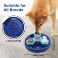 thumbnail image 7 of Duuclume Dog Puzzle Feeding Toy Rotating Slow Feeder Disc for IQ Training Blue w/ Light Blue, 7 of 7