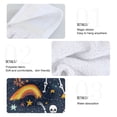 thumbnail image 4 of Dailycode Kitchen Wash Cloths with Hanging Loops Absorbent Absorbent Quick Drying Hand Towels, 2 Pack, Cute Skeletons Rainbows Stars, 4 of 7