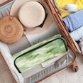 thumbnail image 4 of Hair Tools Storage with Heat Resistant Mat- Green Flower Pattern Printed Curling Iron Travel Bag/Flat Iron Case for Women, 4 of 8