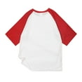 thumbnail image 4 of Chandails Snoarin pour Hommes, Mode Décontractée, Patchwork, Col Rond, Chandail à Enfiler, T-Shirt Imprimé, Manches Courtes, Hauts, Chandails du 4 Juillet pour Hommes en Liquidation, 4 of 5