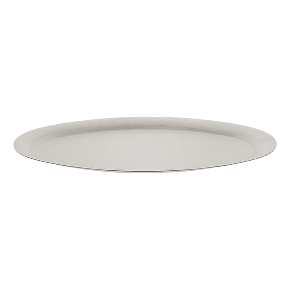 IDEANATEGRATE Stainless Steel Egg Shape Plate Smooth Surface Easy Clean Home